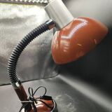 Articulated lamp from the 70s chrome and chocolate