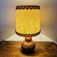 Vintage 70s Table Lamp - Sculpted Ceramic with Shade