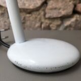 Lampe de bureau flexible blanche et inox