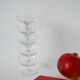 set of 5 engraved crystal champagne glasses 1950 9 x 6.5 cm