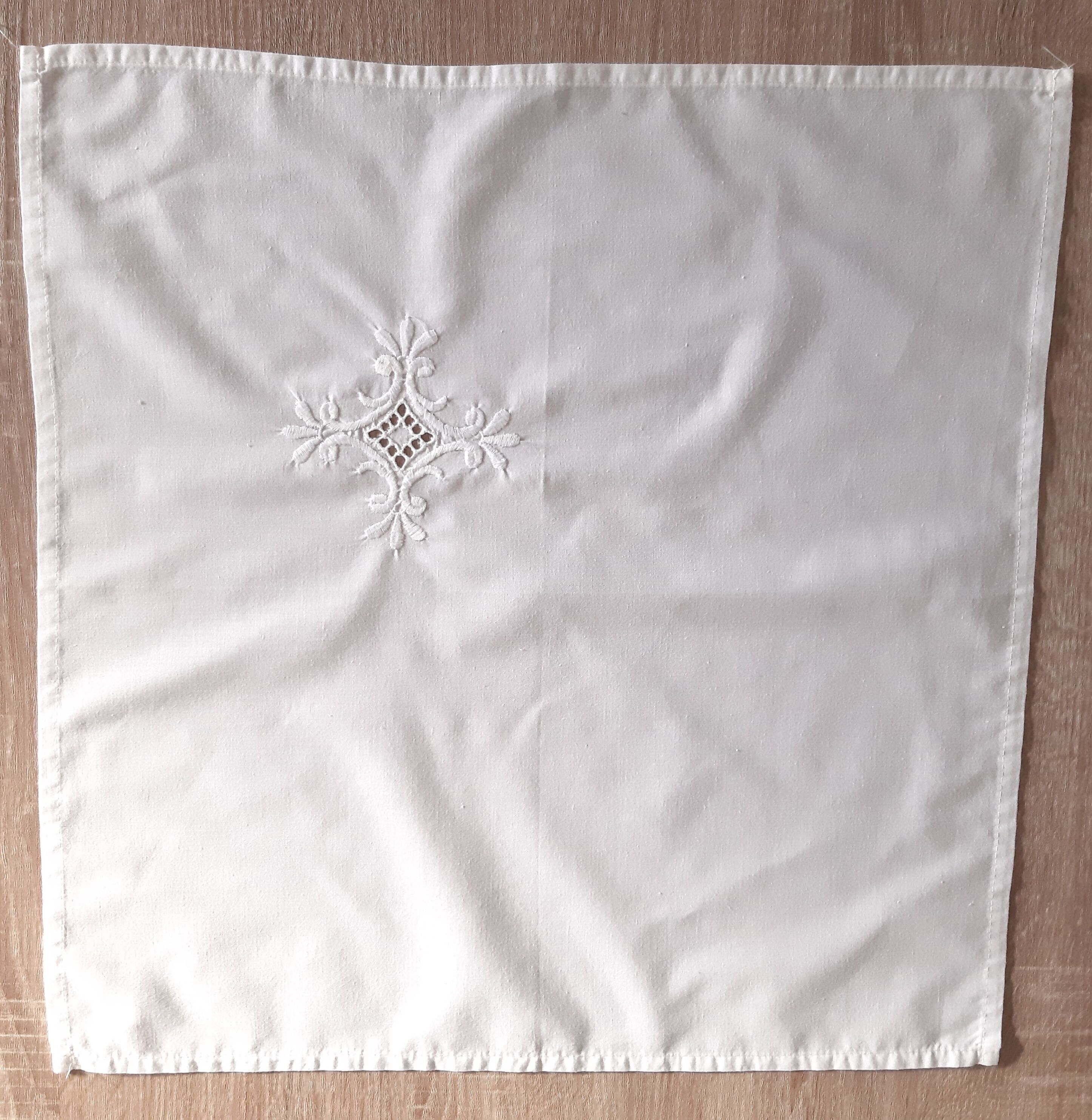 Embroidered tablecloth and 12 towels