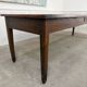 19th-century solid oak dining table