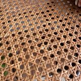 Wooden and cane bistro bar stools