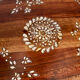 Central Foot Nacre Inlay Pedestal Table