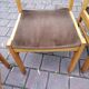 4 old Scandinavian chairs vintage teak 1960