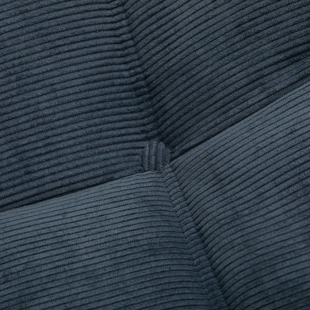 Fauteuil Togo et pouf en velours côtelé gris par Michel Ducaroy pour Ligne Roset, 1973