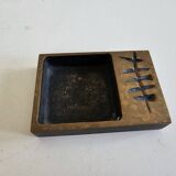 Cendrier en bronze attribué a Jacques Lauterbach Plante vintage des années