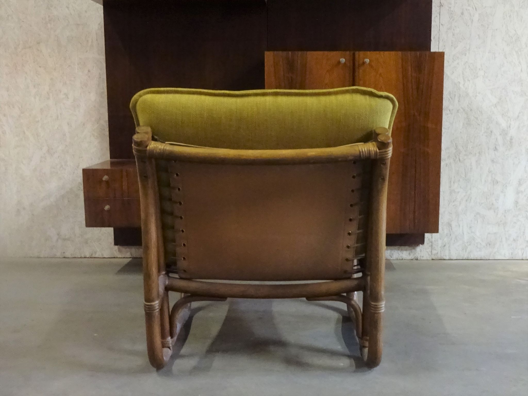 Bamboo, Rattan en Canvas Lounge Chairs from Van Sun Expo LTD, Norway, 1960s, Set of 2