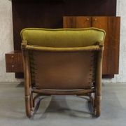 Bamboo, Rattan en Canvas Lounge Chairs from Van Sun Expo LTD, Norway, 1960s, Set of 2