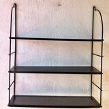 Black metal string shelf
