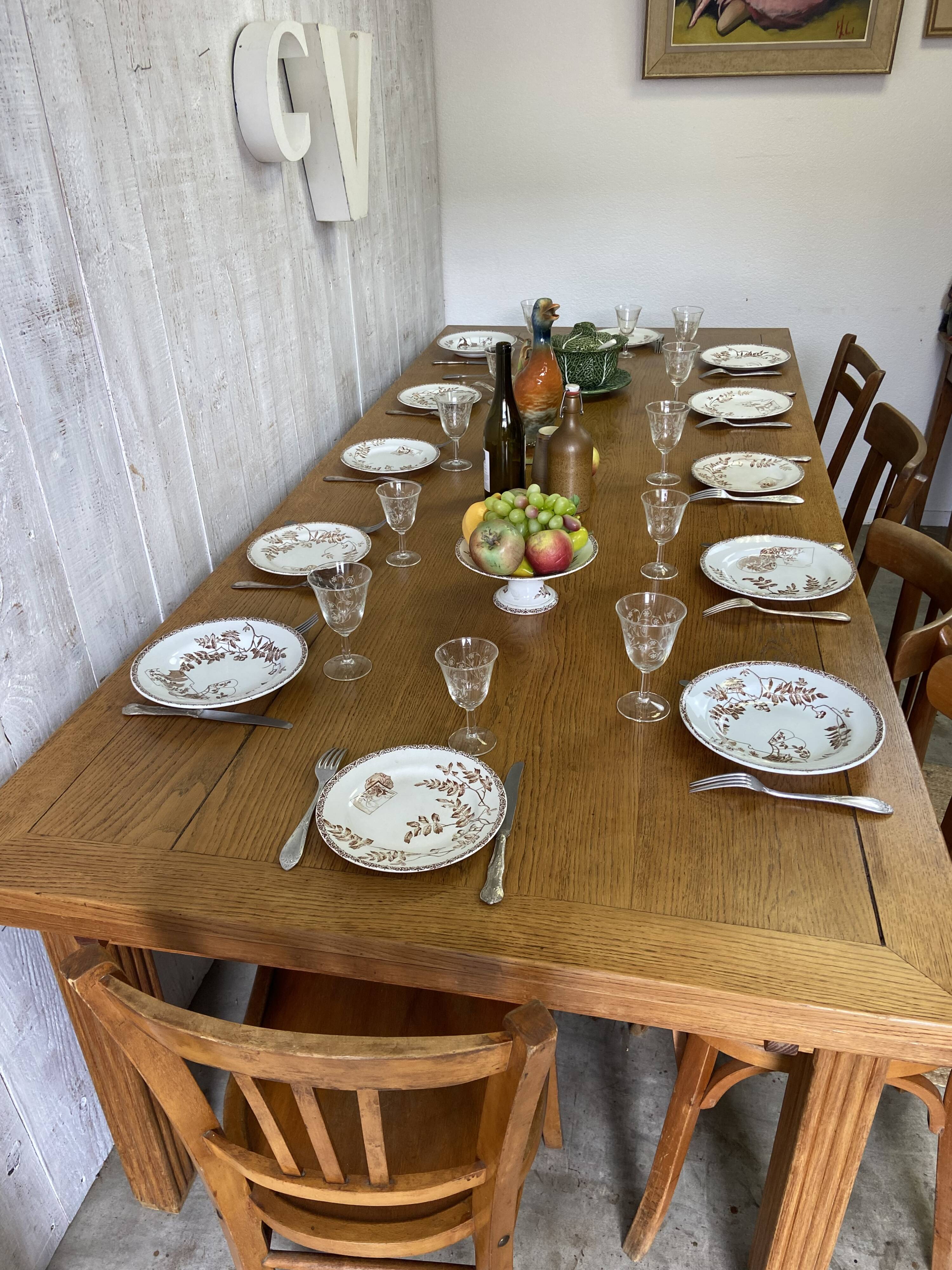 Farm table 250/400 x 104cm