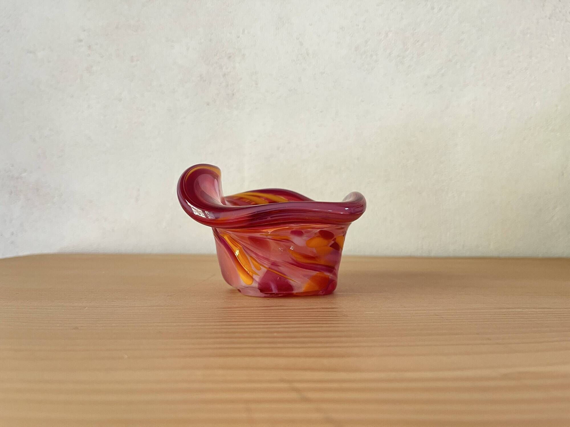 Ashtray or glass blown pocket tray dlg Murano