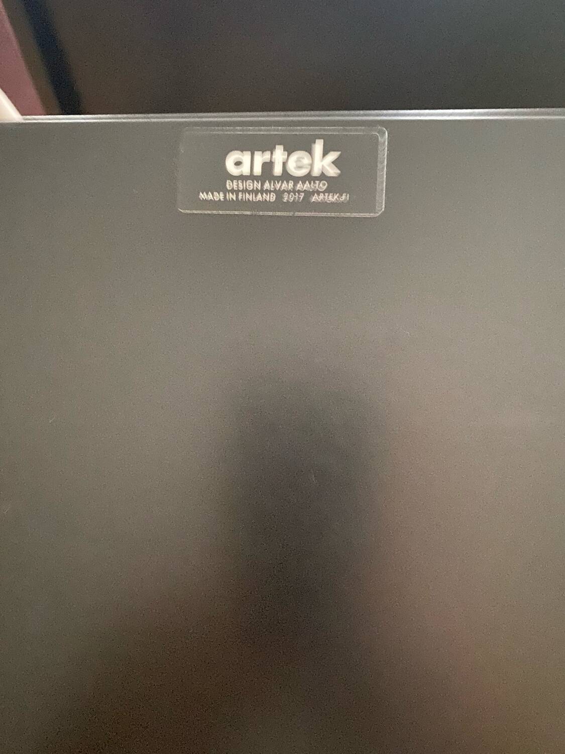 2 Artek 112 B Alvaar Alto design black shelves