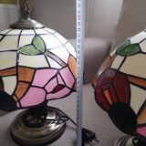 2 Tiffany-style touch-sensitive table lamps