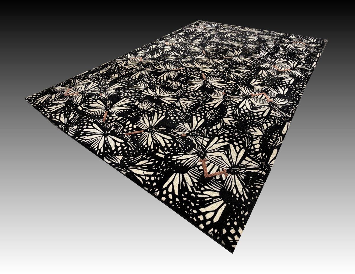 Large modern rug Roche Bobois: 3.94 x 2.73 metres