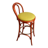 Bentwood bar stool, in the style of Thonet.