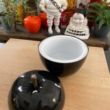 Vintage black apple ice bucket