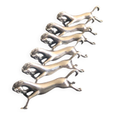 6 knife holders, horse.