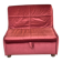 Scandinavian convertible sofa bed, 1-seater, in burgundy velvet with polka dots, 1930s