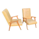 Vintage 60s yellow Scandinavian armchairs