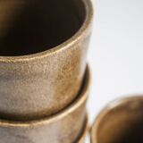 Verres en grès Vintage x6