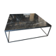 Black marble table