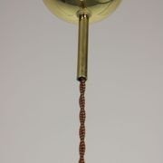Vintage gold & opaline pendant lamp