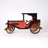 Wooden car, old toy or decoration