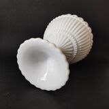 White opaline chalice cut 15.5 cm