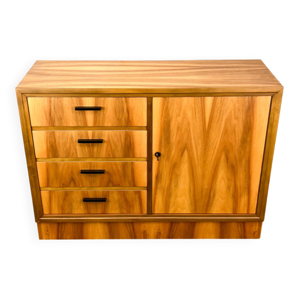 Commode vintage, en noyer, années 60
