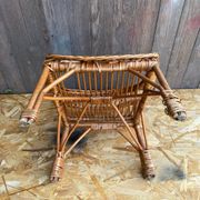 Fauteuil enfant en rotin, années 60