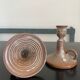 Pair vintage ceramic candlesticks