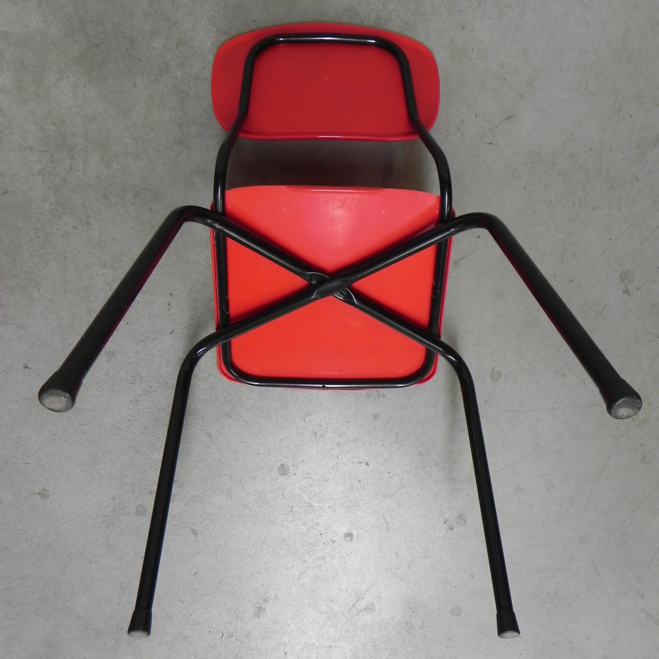 Vintage chair in red or gray