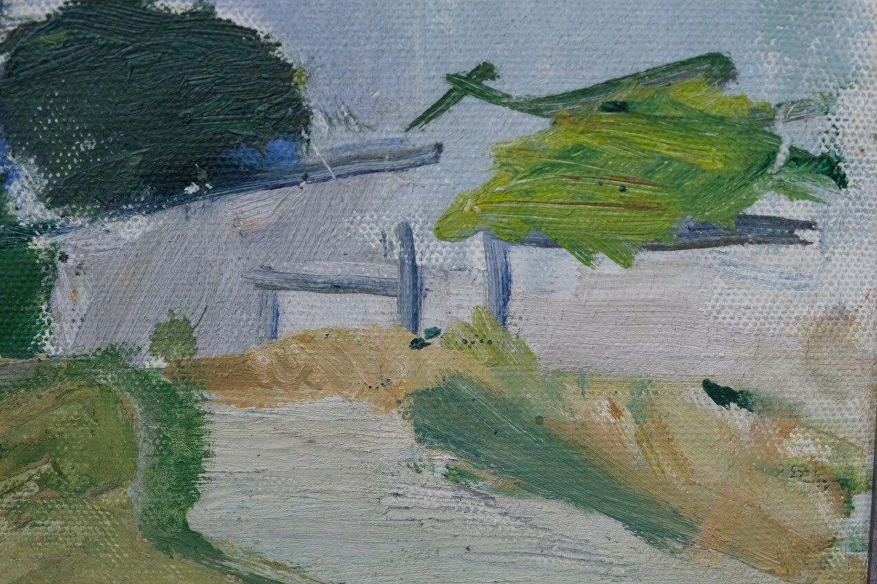 Brita Af Klercker, Swedish painting, 1952, Oil on canvas, Framed