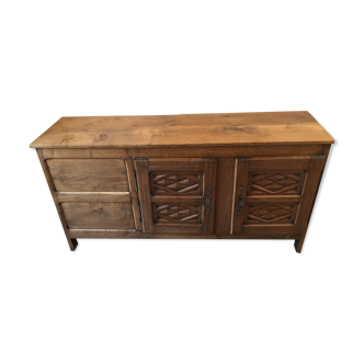 Multi-function storage unit type solid oak row