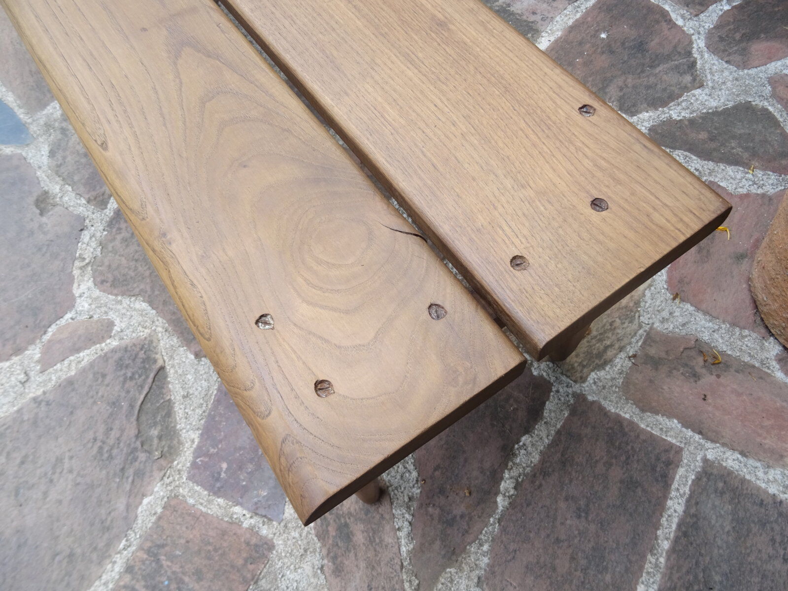 Oak cloakroom bench 247 cm