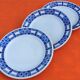 Suite de 6 assiettes plates Art Déco des années 30-40  F.B (Badonviller Fenal Frères)