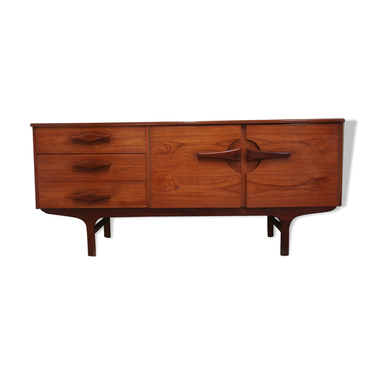Atypical sideboard 1960s teak