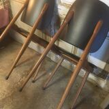 Paire de chaises Pegase par Baumann 1960