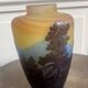 Gallé Blue Line Vase from the Vosges