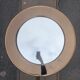 Round mirror wide edge smoked glass
