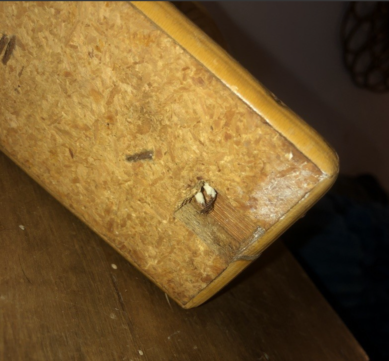 Vintage rattan wall lamp