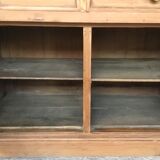 Counter or low sideboard in solid wood - craft furniture