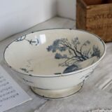 Table service 63 pieces Gien earthenware 19th century Marines model