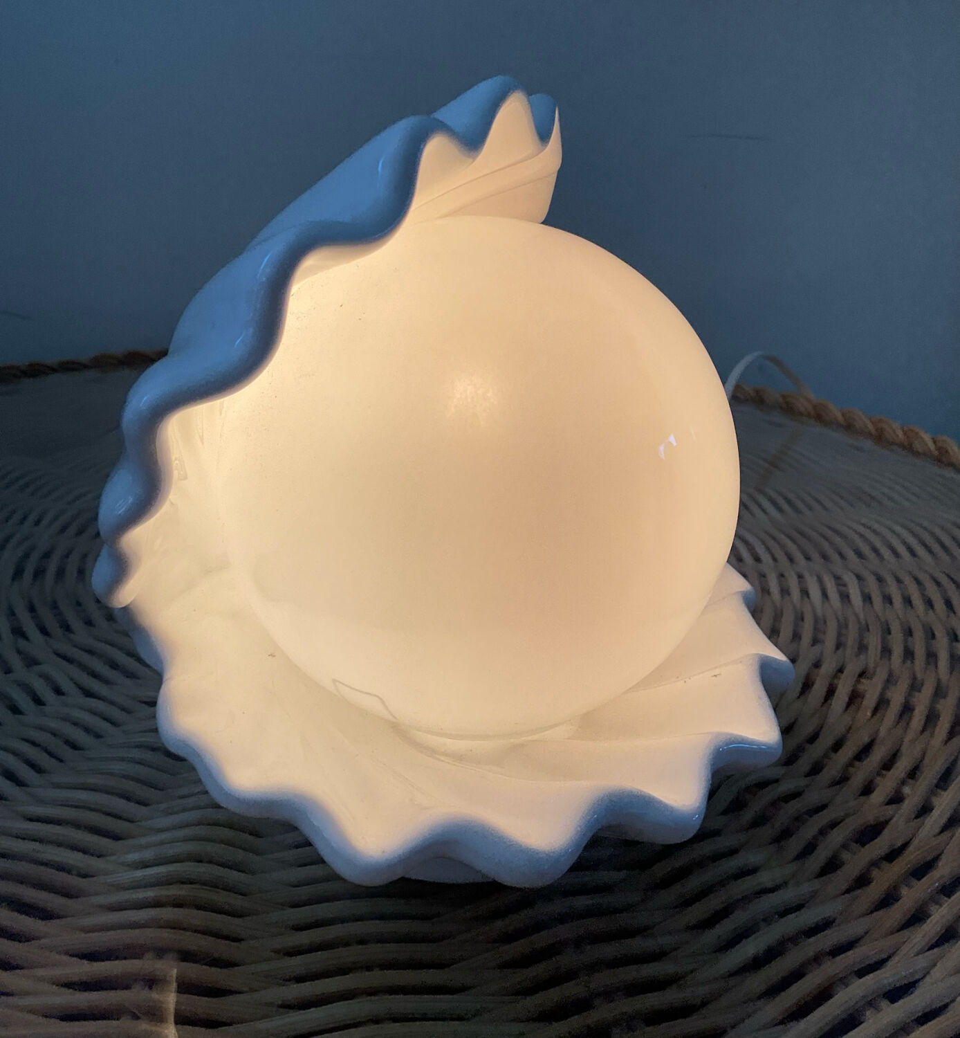 Vintage shell lamp 70s-80s
