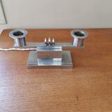 Art deco lamp foot in chrome metal