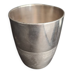 Timbale métal argenté