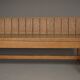 Dutch Traditionalist oak bench, Delft School. 1920s