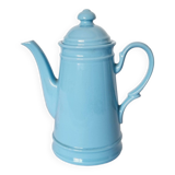 Vintage blue porcelain coffee pot