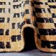 Tapis vintage à damier - 227 x 171 cm